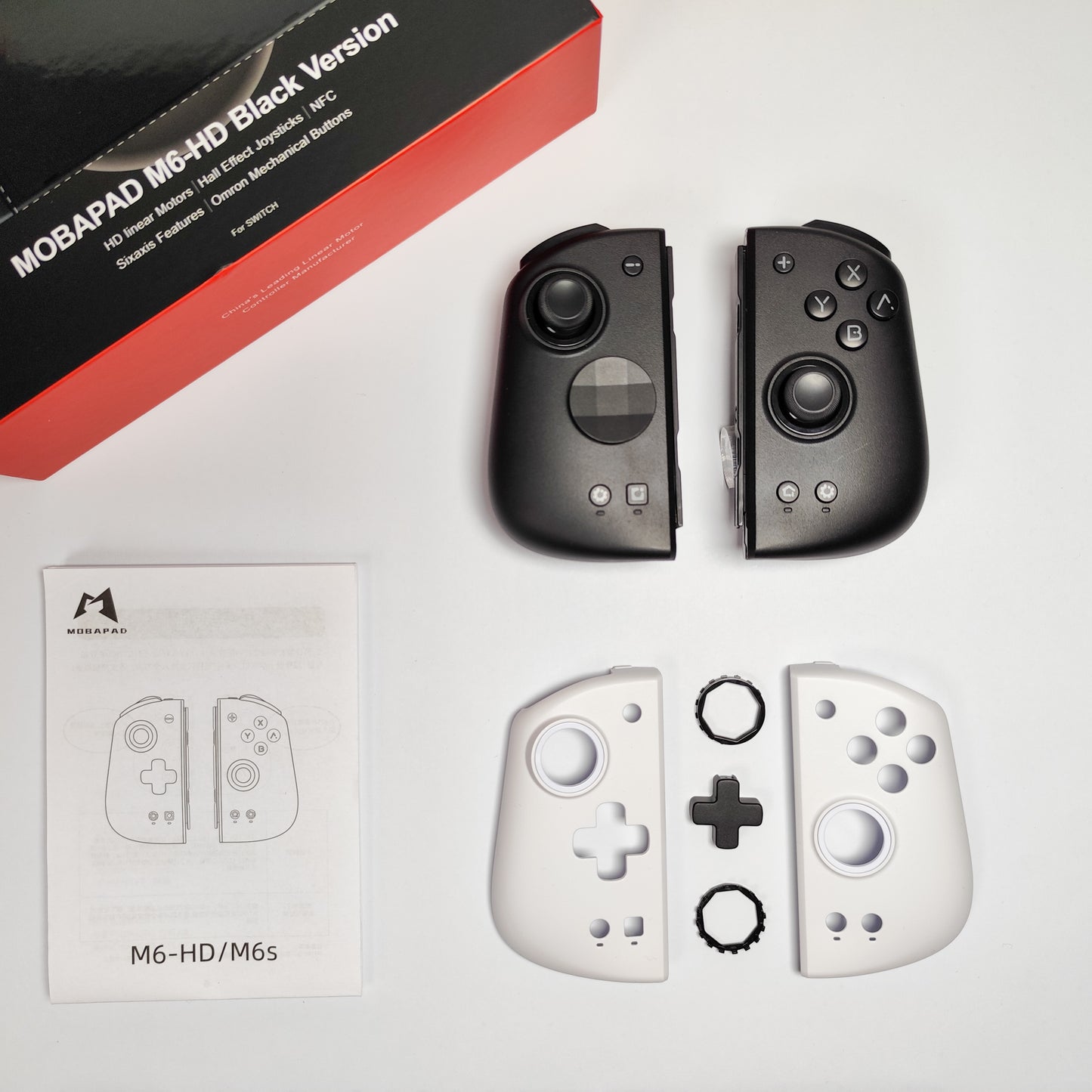 Mobapad M6 HD Joycons Switch Controller Black for Switch