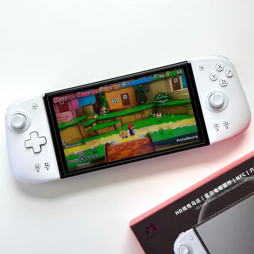 Mobapad M6 HD Joycons Switch Controller White